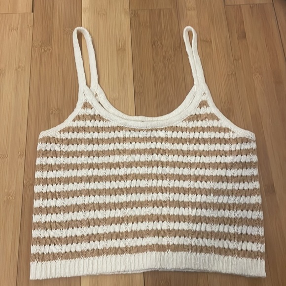 Madewell Striped Open-Stitch Sweater Tank - Picture 6 of 7